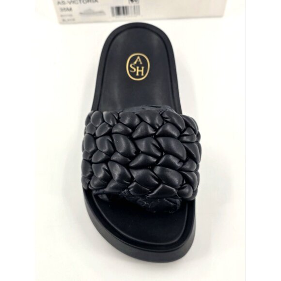 ASH Women's Victoria Sandal Slide Black Size 4.5 - 5 New - Picture 13 of 14